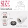 TOOLSTAR Toilet Fill Valve Pipe Adapter 78 Female Thread to 12 Male Thread Bidet Hose Fitting Pipe Adapter Connection ABS White