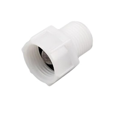 TOOLSTAR Toilet Fill Valve Pipe Adapter 78 Female Thread to 12 Male Thread Bidet Hose Fitting Pipe Adapter Connection ABS White