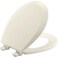 Bemis 500EC Durable Wood Toilet Seat with Easy Clean Hinges Made in USA Round Biscuit