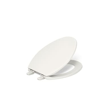 KOHLER K477496 Brevia Elongated Toilet Seat with QuickRelease Hinges And QuickAttach Hardware For Easy Clean Biscuit