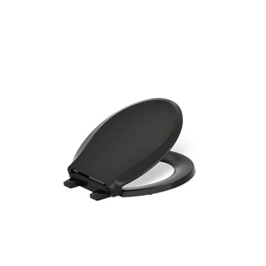KOHLER 4639RL7 Cachet ReadyLatch Round Toilet Seat Soft Close Black