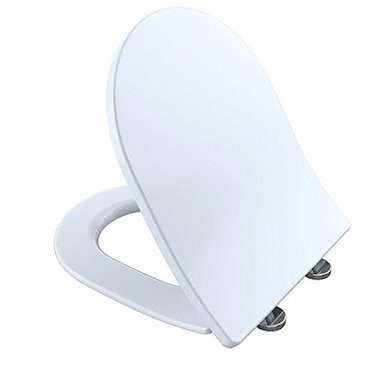 TOTO TSS247R01 Slim DShape Closedfront Toilet Seat with SoftClose Cotton