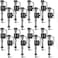 Lasnten 16 Pieces Toilet Fill Valve Toilet Tank Replacement Kit Valve Replacement Kit for Tank and Bowl Water Control