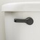 Qualihome Toilet Flusher Handle Replacement Kit Universal Toilet Handle Durable Elegant and EasytoInstall Flush Lever Black Finish Front Mount