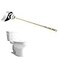 Hibbent Toilet Handle Replacement Compatible with TOTOTHU004CP Trip Lvr for ST701 CST854 CST884Side Mount Toilet Flush Handle Flush Tank Lever Chrome
