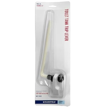 Mansfield 40 LeftHand Front Mount Toilet Tank Lever Compact 7Inch ABS Arm Fits Models 11 21 26 160 161 165 170 171 175 180 190 White Plastic Handle