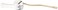 American Standard 73817352000020A LeftHand Toilet Handle Trip Lever Polished Chrome
