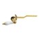 Kingston Brass KTPL7 Victorian Front Mount Toilet Tank Lever LeftRight Installation in Brushed Brass