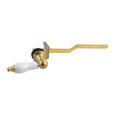Kingston Brass KTPL7 Victorian Front Mount Toilet Tank Lever LeftRight Installation in Brushed Brass