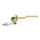 Kingston Brass KTPL7 Victorian Front Mount Toilet Tank Lever LeftRight Installation in Brushed Brass