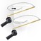iFealClear 2 Pack Universal Metal Toilet Tank Flush Lever Replacement Front Mount Handle Toilet Tank Trip Lever with 2 Pieces Stainless Steel Flapper Chains Easy Install Solid Brass Matte Black