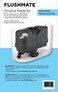Flushmate AP300503SN Universal Handle Replacement Kit for 503 503H 503UH Series LH or RH Satin Nickel Handle Included ADA Compliant Quiet Operation Ideal for Residential Commercial Use