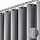 Dynamene Grey Fabric Shower Curtain for Bathroom Waffle Weave Textured Heavy Duty 256GSM Hotel Luxury Weighted Cloth Bath Curtain Set with 12 Plastic Hooks72x72 GreyGray