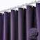 Dynamene Purple Fabric Shower Curtain Waffle Textured Heavy Duty Cloth Shower Curtains for Bathroom 256GSM Hotel Spa Luxury Weighted Polyester Bath Curtain Set with 12 Plastic Hooks72Wx72HPurple