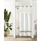 River Dream Stall Shower Curtain with Snap in LinerNo Hooks Needed Shower Curtain for BathroomHotel GradeMachine Washable36 W74 HWhitewith Black Stripe and Magnets