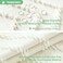 Dynamene Cream Boho Fabric Shower Curtain Tufted Chevron Striped Tassel Textured Shower Curtain for Bathroom Farmhouse Elegant Waterproof Minimalist Cloth Shower Curtain Set 12 Hook 72x72
