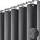 Dynamene Extra Long Shower Curtain 84 Inch Long Charcoal Grey Waffle Weave Heavy Duty Fabric Bathroom Shower Curtain Neutral Weighted Hotel Thick Bath Curtain Set with 12 Plastic Hooks72x84