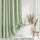 Dynamene sage Green Fabric Shower Curtain Boho Tufted Geometric Striped Tassel Shower Curtain for Bathroom Shabby Chic Modern Farmhouse Waterproof Cloth Shower Curtain Set Wrinkle Free 72x72