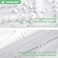 Dynamene Extra Long Shower Curtains 84 Inches Long Boho Tufted Chevron Striped Fabric Shower Curtains for Bathroom Tall Minimalist Chic Waterproof Cloth Shower Curtain Set with Hook White 72x84