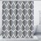 Gelbchu Grey Blue Blend 72 x 72 Inch Shower Curtain Waterproof Design and Polyester QuickDrying Heavy Duty Shower Curtains Set for Bathroom Machine Washable with 12 Plastic Hooks