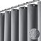 Dynamene Extra Long Shower Curtain84 Inch Long Grey Waffle Weave Heavy Duty Fabric Bathroom Shower Curtain Neutral Weighted Hotel Thick Bath Curtain Set with 12 Plastic Hooks72x84GreyGray