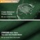 BTTN Fabric Shower Curtain Linen Textured Heavy Duty Polyester Cloth Shower Curtain Set with 12 Plastic Hook Hotel Luxury Waterproof Decorative Shower Curtain for Bathroom 72x72 Emerald Green