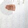 Riyidecor Clear Shower Curtain Liner 72Wx72H Inch Holographic Iridescent Sheer Plastic Glitter Star Premium Light Weight Thin PEVA Transparent Bathroom Decor Waterproof 12 Pack Plastic Hooks