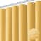 Dynamene Long Fabric Shower Curtain 78 inch Long Waffle Weave Weighted Cloth Shower Curtains for Bathroom Neutral Heavy Duty Hotel Spa Luxury Bath Curtain Set with 12 Hooks 72x78 Gold