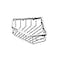 Gatco 1499 812Inch Shower or Tub Corner Basket Chrome