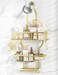 YASONIC NeverRust Aluminum Hanging Shower Caddy OvertheShowerhead Organizer with 10 Hooks for Razor and Sponge Includes Soap Basket Gold