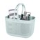 UUJOLY Plastic Organizer Storage Baskets with Handles Shower Caddy Bins Organizer for Bathroom and kitchen Blue