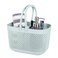 UUJOLY Plastic Organizer Storage Baskets with Handles Shower Caddy Bins Organizer for Bathroom and kitchen Blue