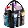 Lifewit Mesh Shower Caddy Portable for College Dorm Room Essentials with 7 Pockets Freestanding Hanging Organizer Basket Quick Dry Tote Bag for Camping Bathroom Beach Travel 1 Pack Black