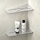 Bernkot Corner Shower Shelf 12 Brushed 304 Stainless Steel Quadrilateral Corner Shelves Recessed Bathroom Storage Shampoo Holder Organizer Kitchen Shelf Rack 2 Pack