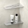 Bernkot Corner Shower Shelf 12 Brushed 304 Stainless Steel Quadrilateral Corner Shelves Recessed Bathroom Storage Shampoo Holder Organizer Kitchen Shelf Rack 2 Pack