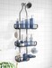 Skyapex Shower Caddy Hanging Bathroom Organizer Over Head Adjustable Rack for Tall Showerhead Extra Large Storage Shelf for Big Shampoo Bottles with Soap Holder