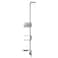 simplehuman Over Door Shower Caddy NoDrill AutoTightening Hanger for Glass Shower Doors QuickAdjust Shelves QuickDry Soap Dish Bathroom Organizer RustProof Stainless Steel