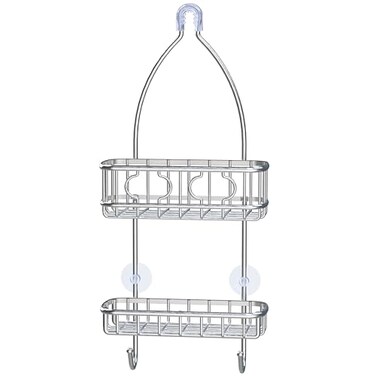 Simple Houseware Stainless Steel Bathroom Hanging Shower Head Caddy Organizer 24 x 102 x 425 inches