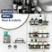 Liuoud 10 Pack Shower Caddy Organizer Rack Shelf for Inside Shower Self Adhesive Wall Storage Basket Rustproof Stainless Steel Shampoo Holder Bathroom Accessory Decor Set Black