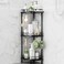 SWTYMIKI Corner Shower Caddy Standing 3 Tier Rustproof Metal Shower Organizer Stand with Soap Holder and 4 Hooks Freestanding Floor Shower Storage Stands for Bathroom Black