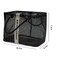 TOPASION Bath Storage Shower Caddy Organizer for Bathroom College Dorm Camp Gym Small Black