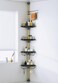 WSBArt Upgrade Sturdy Shower Caddy Tension Pole Black and Gold Corner Shower Caddy 188 Stainless Steel Rustproof 4 Tier Adjustable Shelves for Bathtub Shampoo Accessories Storage Rack 32122inch