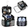 CUBETASTIC Shower Caddy Portable Mesh Shower Tote for Bathroom Gym Travel Camping Quick Dry Hanging Organizer Toiletry Bag with Handle for College Dorm Room Men Women A Black 98