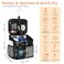 CUBETASTIC Shower Caddy Portable Mesh Shower Tote for Bathroom Gym Travel Camping Quick Dry Hanging Organizer Toiletry Bag with Handle for College Dorm Room Men Women A Black 98