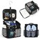 CUBETASTIC Shower Caddy Portable Mesh Shower Tote for Bathroom Gym Travel Camping Quick Dry Hanging Organizer Toiletry Bag with Handle for College Dorm Room Men Women A Black 98