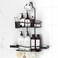 REINHARDT Shower Caddy Hanging Rustproof Shower Caddy AntiSwing Shower Organizer Over Showerhead No Drilling Shower Racks with Soap Holder Multi Hooks Bathroom Storage for Shampoo Sponge Black