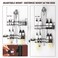 REINHARDT Adjustable Shower Caddy Hanging Rustproof Shower Caddy for Handheld Showerheads Shower Organizer with Hooks Soap Holder Toothbrush Holder AntiSwing Shower Rack Bathroom Accessories Black