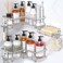YASONIC Corner Shower Caddy Organizer SelfAdhesive Rustproof Bath Shelves with Soap Holder 4 Hooks Large Capacity Shower Storage Rack for Bathroom Organization 3Pack Silver