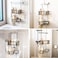 SWTYMIKI Shower Caddy Hanging Organizer Over the Door Shower Caddy with Soap Holder 11 Hooks 2 Installation Ways Stainless Steel Rustproof Bathroom Organizer Black