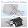 famichan Mesh Shower Caddy Portable with Drawstring Dorm Room Essentials for College Students Grey Shower Bag for CampingSwimmingGymTravelBathroom